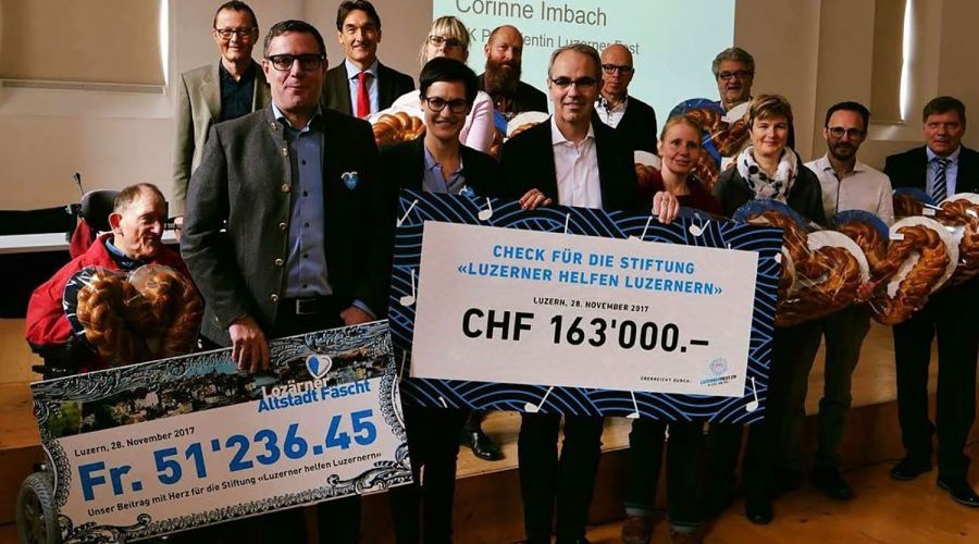 Rekordergebnis: Luzerner Fest und Altstadt Fäscht spenden zusammen über CHF 214'000 für den guten Zweck!